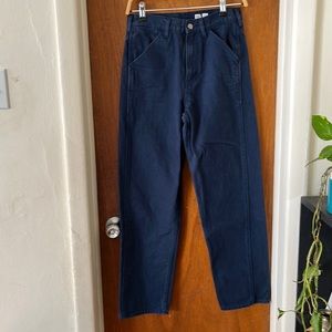 Uniqlo straight leg blue navy jeans size 2